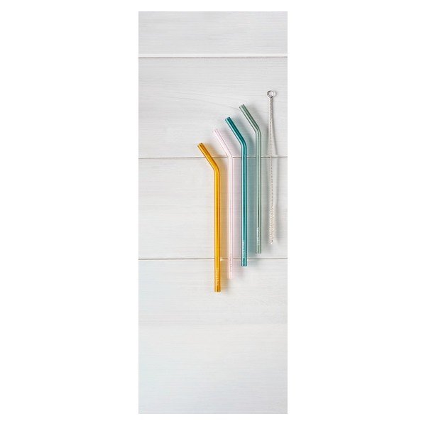 Set od 4 staklene slamke i četke Villeroy & Boch-image-1