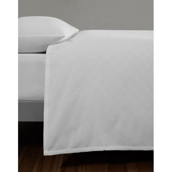 Bijeli pamučni prekrivač za bračni krevet 200x230 cm Plain – Mijolnir-image-3