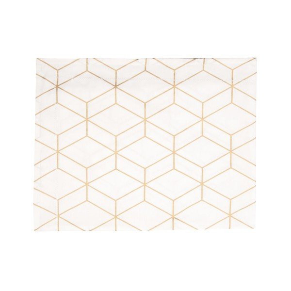 Stolnjak Hexagon Bijeli, 140x220 cm-image-1