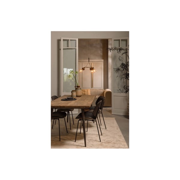 Crne blagovaonske stolice u setu 2 kom od umjetne kože Close In – WOOOD-image-2