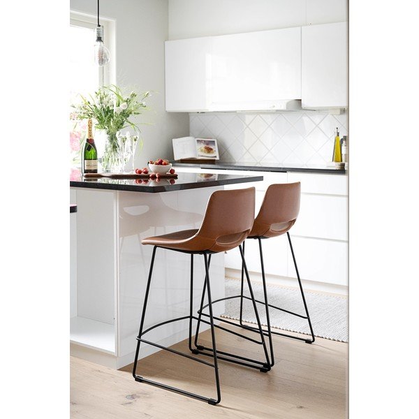 Barske stolice konjak smeđe boje u setu od 2 kom 89 cm Manning - Rowico-image-1