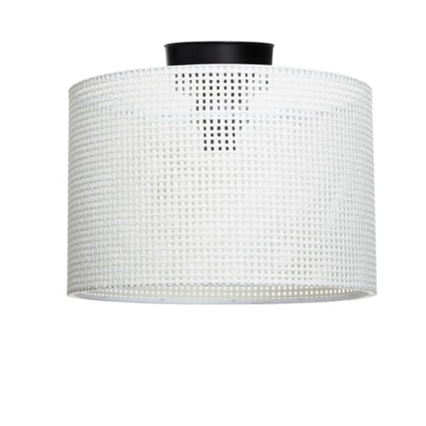 Krem stropna svjetiljka s tekstilnim sjenilom ø 30 cm Goza – Squid Lighting