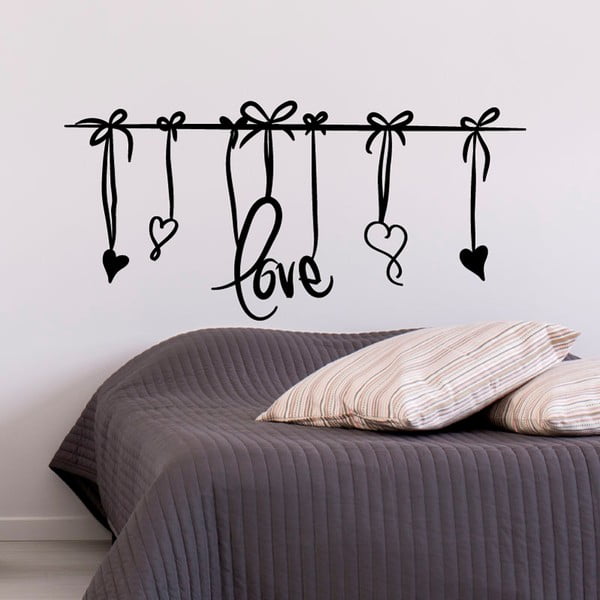 Bijela naljepnica Ambiance Love Headboard-image-1