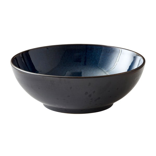 Crno-plava zemljana zdjela za salatu Bitz Mensa, ø 30 cm