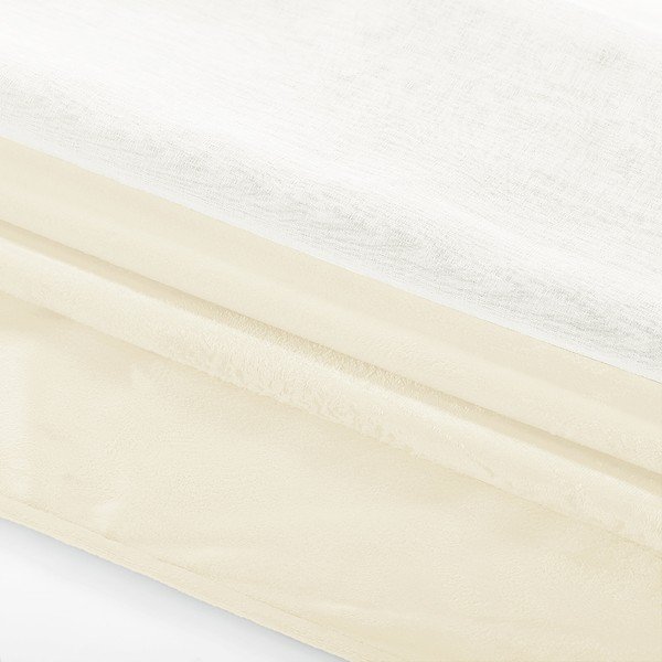 Bijelo-bež zavjesa AmeliaHome Irvelette Eyelets, 140 x 270 cm-image-1
