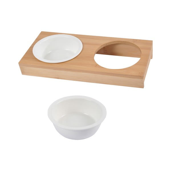 Keramički set posuda s postoljem za pse ø 12 cm – Love Story-image-1