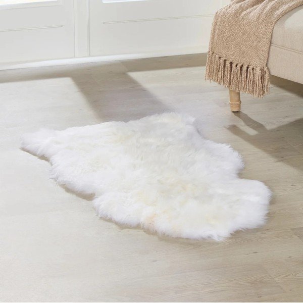 Bijela prostirka od ovčje kože Native Natural Sheep 60 x 120 cm-image-1