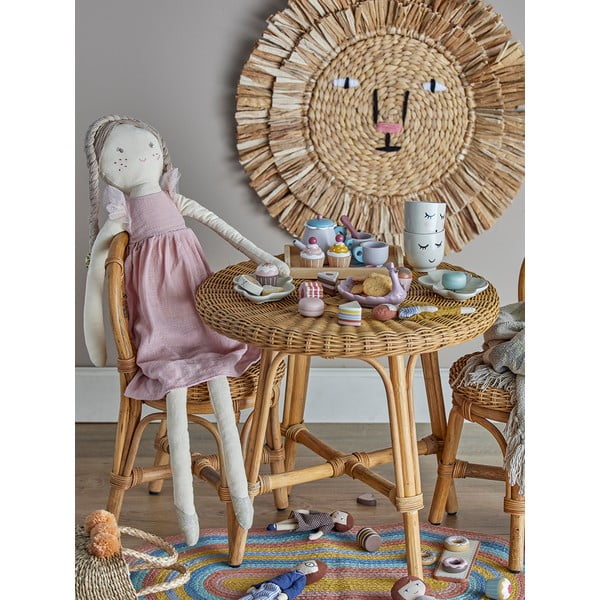 Okrugli dječji stol od ratana ø 53 cm Hortense - Bloomingville Mini-image-1