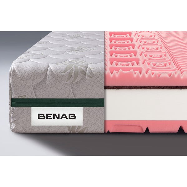 Srednje tvrdi/ekstra tvrdi dvostrani madrac od pjene 120x200 cm BonRelax HR PLUS - BENAB-image-1