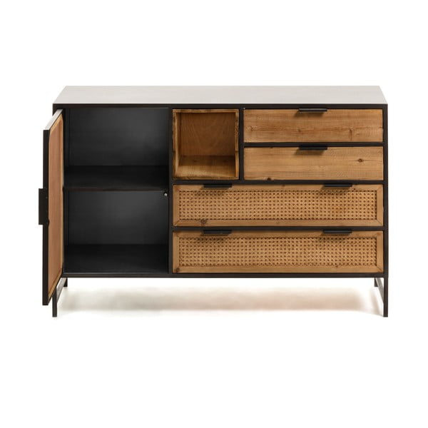 Crno-smeđa komoda Kave Home Kyoko-image-4