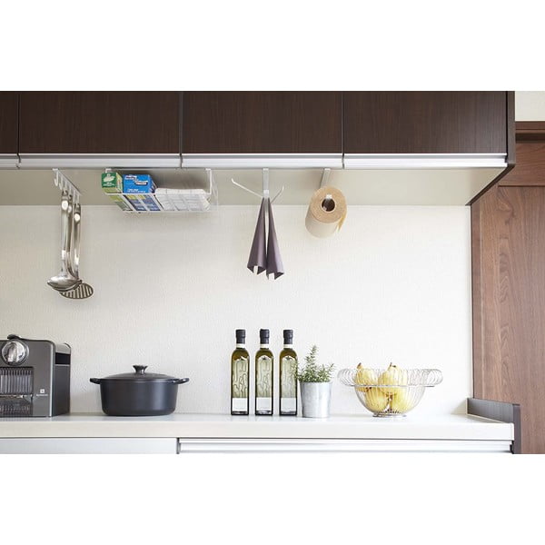 Bijeli viseći držač za kuhinjske ručnike Yamazaki Tower-image-2