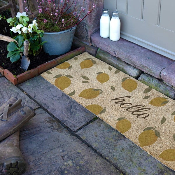 Otirač od kokosovih vlakana 40x120 cm Hello Lemons – Artsy Doormats-image-3