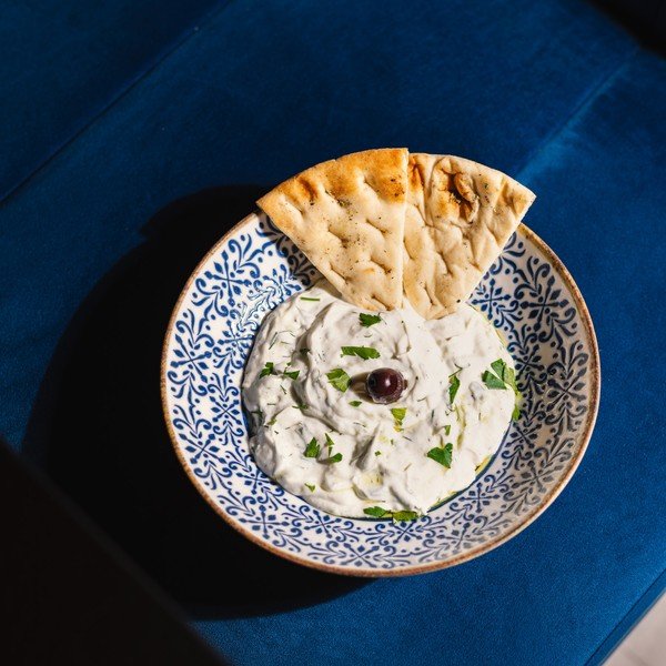 Bijela/plava porculanska zdjelica za juhu 1 l Azul – BonBistro-image-1