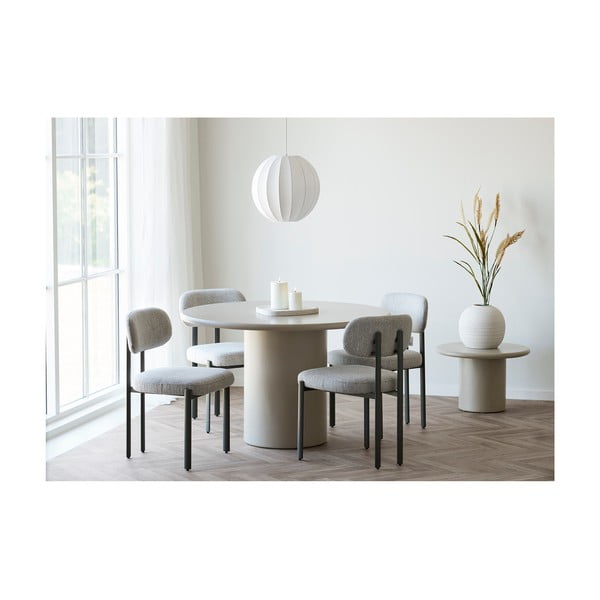 Bijela viseća svjetiljka s tekstilnim sjenilom ø 40 cm Coventry – House Nordic-image-1