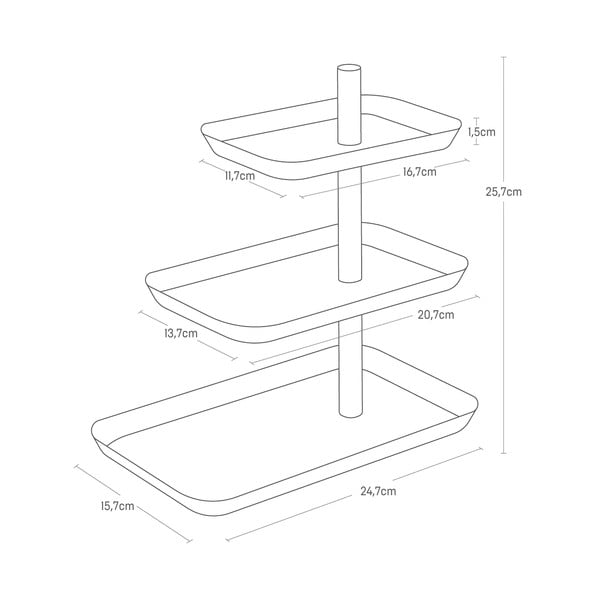 Metalni stalak za nakit Rin – YAMAZAKI-image-4