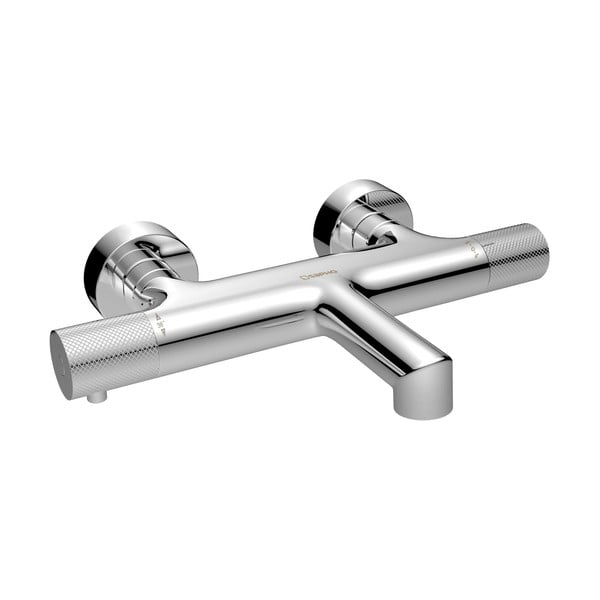 Zidna slavina za kadu u sjajno srebrnoj boji (s 2 izlaza) Solaris – Sapho