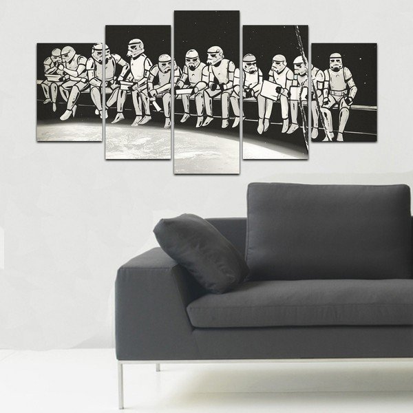 Višedijelna slika Homemania Decor Black &amp; White Clones-image-1