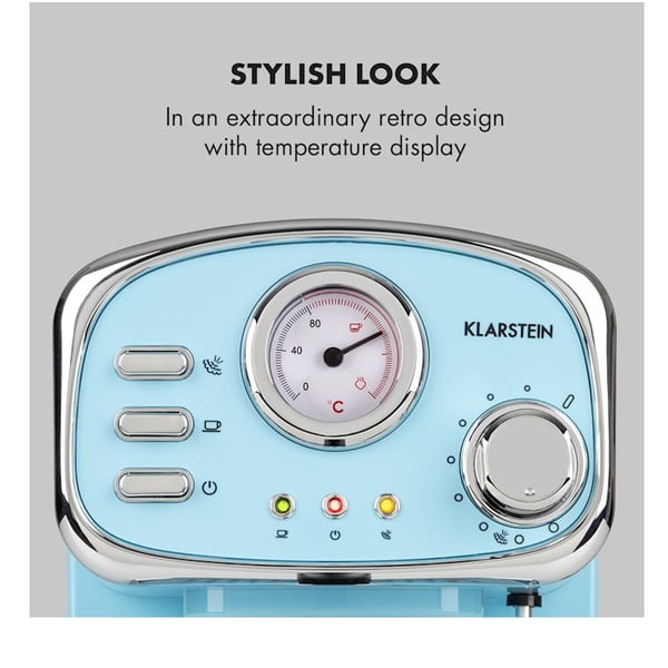 Plavi aparat za kavu Klarstein Espressionata Gusto-image-4