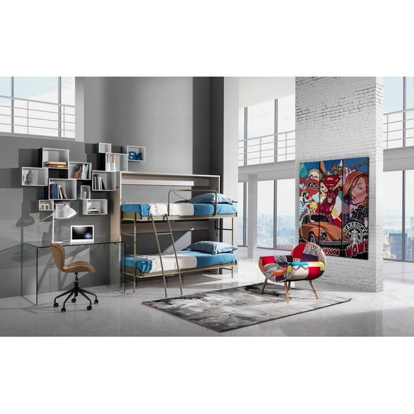 Stakleni radni stol 70x126 cm Bend – Tomasucci-image-3