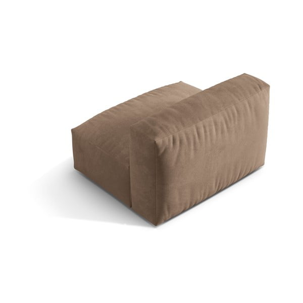 Svjetlo smeđa baršunasti modularna sjedeća garnitura (srednji modul ) Martina – Micadoni -image-2