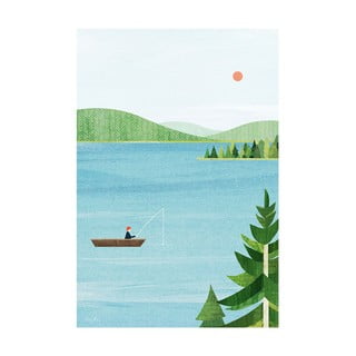 Plakat 30x40 cm Lake - Travelposter