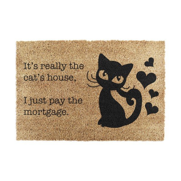 Otirač od kokosovih vlakana 40x60 cm It's Really the Cats House – Artsy Doormats