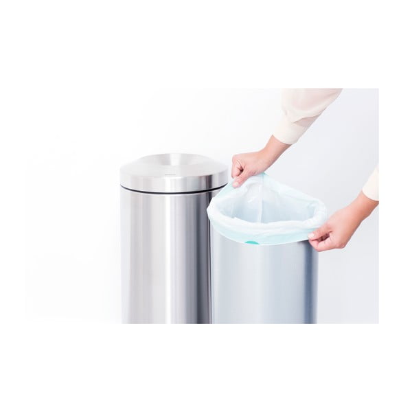 Željezna kanta za smeće u mat srebrnoj boji 30 l Flame Guard – Brabantia-image-2