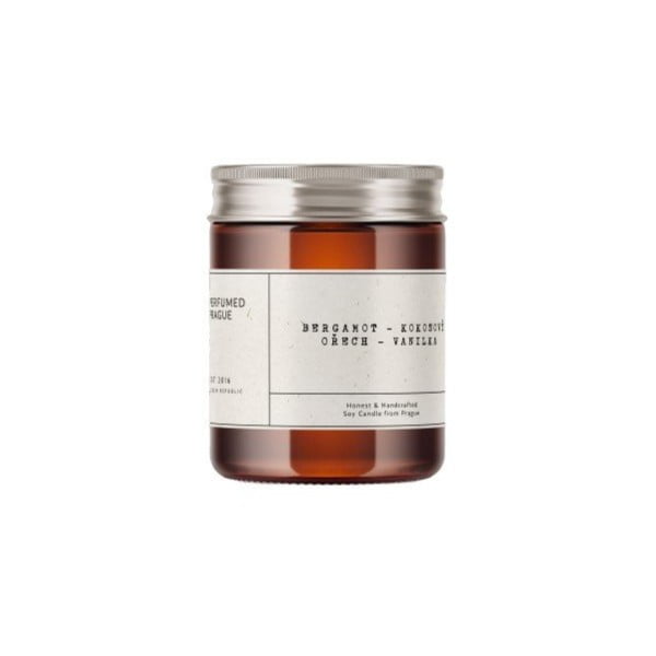 Mirisna svijeća od sojinog voska vrijeme gorenja 40 h #32 Bergamot, Coconut, Vanilla – Perfumed Prague-image-4
