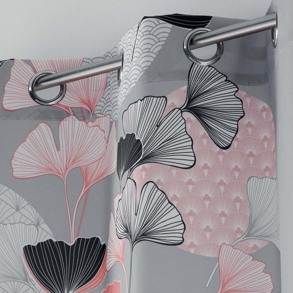 Siva zavjesa 140x260 cm Eden – douceur d'intérieur-image-1