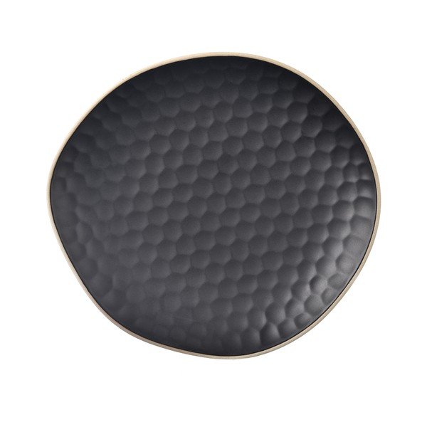 Crni tanjur za serviranje od kamenine Tea Time – Orion-image-2