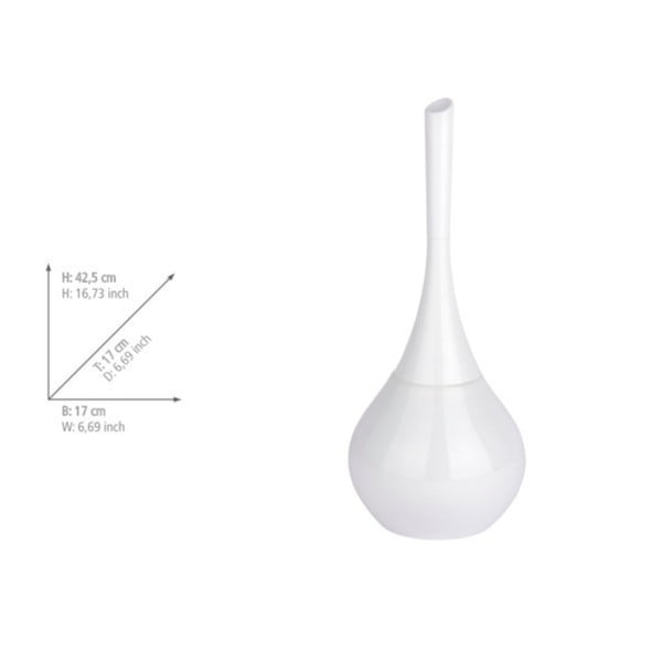 Bijela četka za toalet Wenko Flakon-image-2