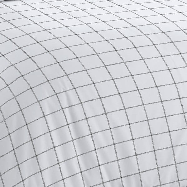 Bijelo-siva posteljina 200x135 cm Bold Check - Cloudsoft-image-4