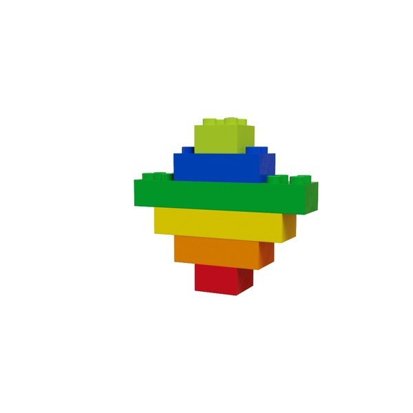 Set građevnih blokova za igru Hubelino Rainbow ball, 120 kom-image-1