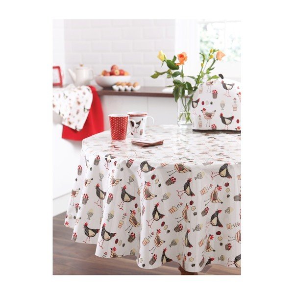 Okrugli stolnjak Cooksmart England Chicken, PVC-image-1