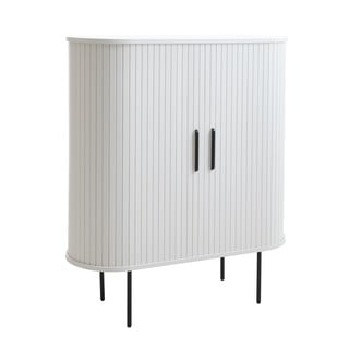 Bijeli ormarić s kliznim vratima 100x118x40 cm Nola – Unique Furniture