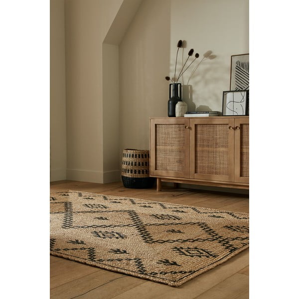 Juteni tepih u prirodnoj boji 120x170 cm Rowen – Flair Rugs-image-2