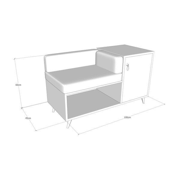 Višenamjenska klupa i komoda Anzer-image-2