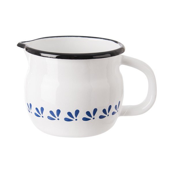 Bijeli emajl šalica Orion, 0,8 l-image-1
