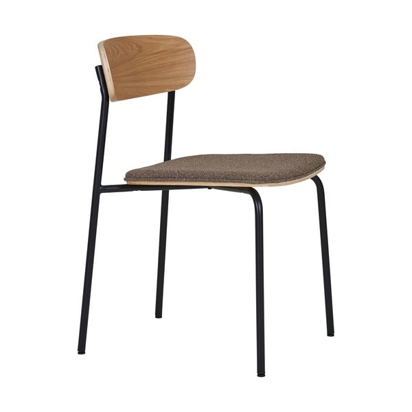 Crna/smeđa sklopiva blagovaonska stolica u dekoru jasena Estepona – House Nordic-image-2