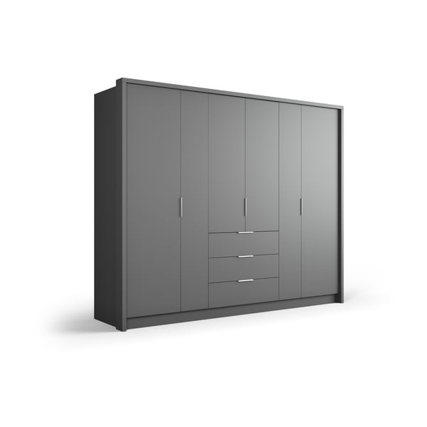 Sivi ormar 255x217 cm Wells - Cosmopolitan Design-image-2