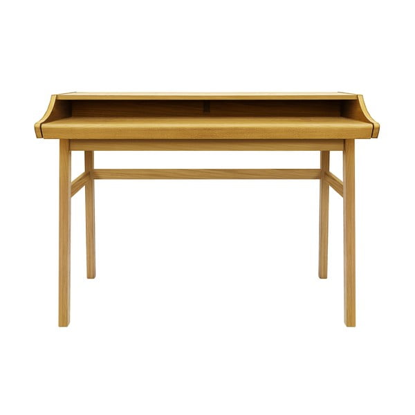 Uredski radni stol u dekoru hrasta 44x115 cm Carteret – Woodman