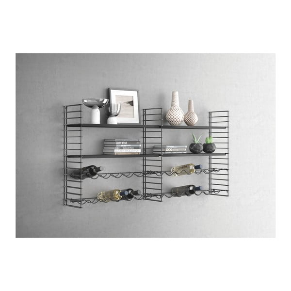 Zidni regal sa stalkom za boce Metaltex-image-2