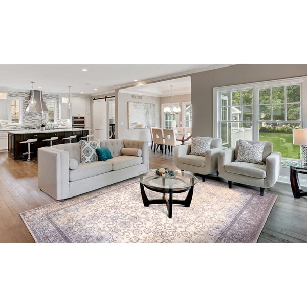 Krem vuneni tepih 133x180 cm Jennifer – Agnella-image-1