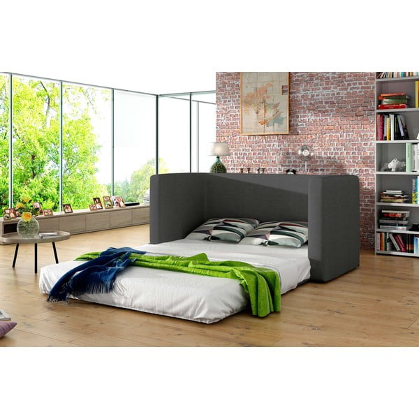 Siva sklopiva sofa od šenila 132 cm Neva – ELTAP-image-2