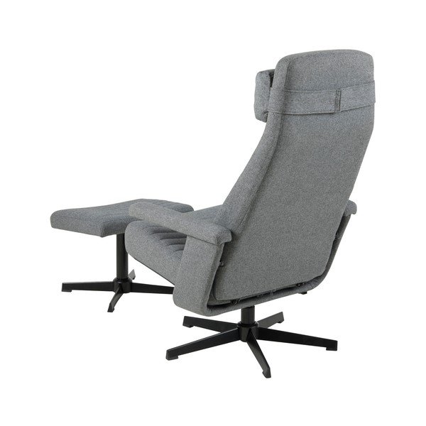 Tamno siva stolica s naslonom za noge Actona Tranby-image-4