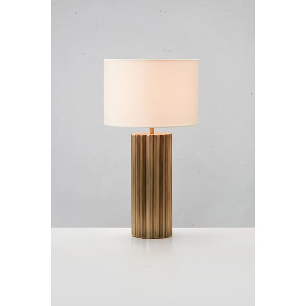 Stolna lampa u brončanoj boji s tekstilnim sjenilom (visina 60 cm) Hashira – Markslöjd-image-2