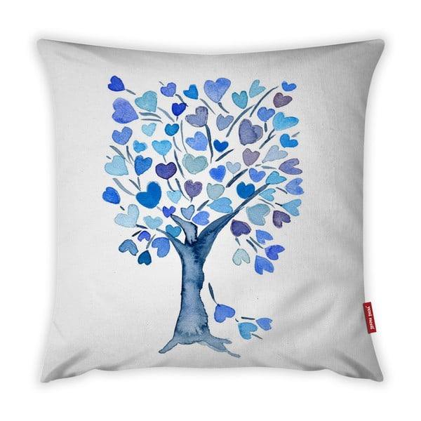 Jastučnica Vitaus Love Tree Azul, 43 x 43 cm