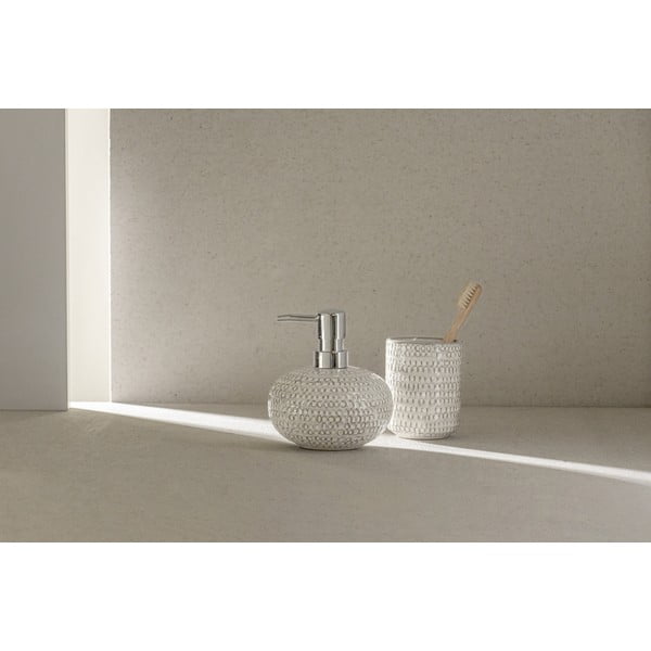 Krem keramička čašica za četkicu za zube Pergole - Wenko-image-3