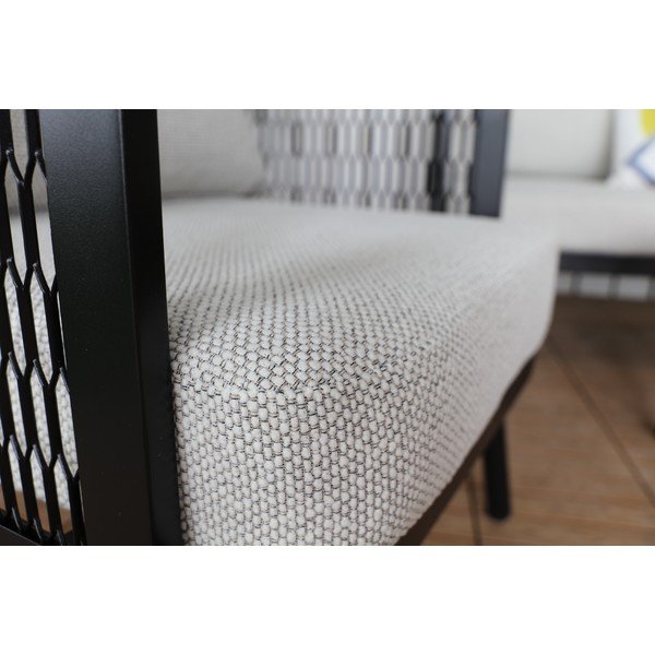 Siva metalna vrtna fotelja Edinburgh Duo – Rojaplast-image-1