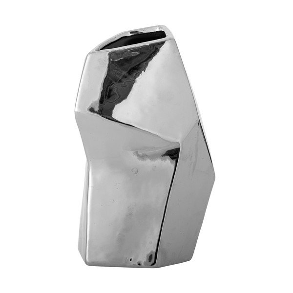 Vaza od kamenine u srebrnoj boji (visina 23 cm) Dimona – Bloomingville-image-3